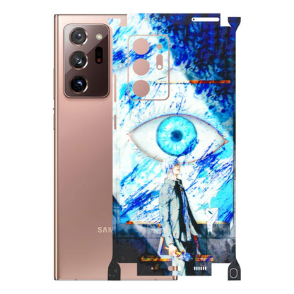 Samsung M/F/Note/Flip and C Phone Skins (All Models) - Anime Sea Blue Eye - 3D Embossed Finish (L-318) Samsung Galaxy Note 20 Ultra