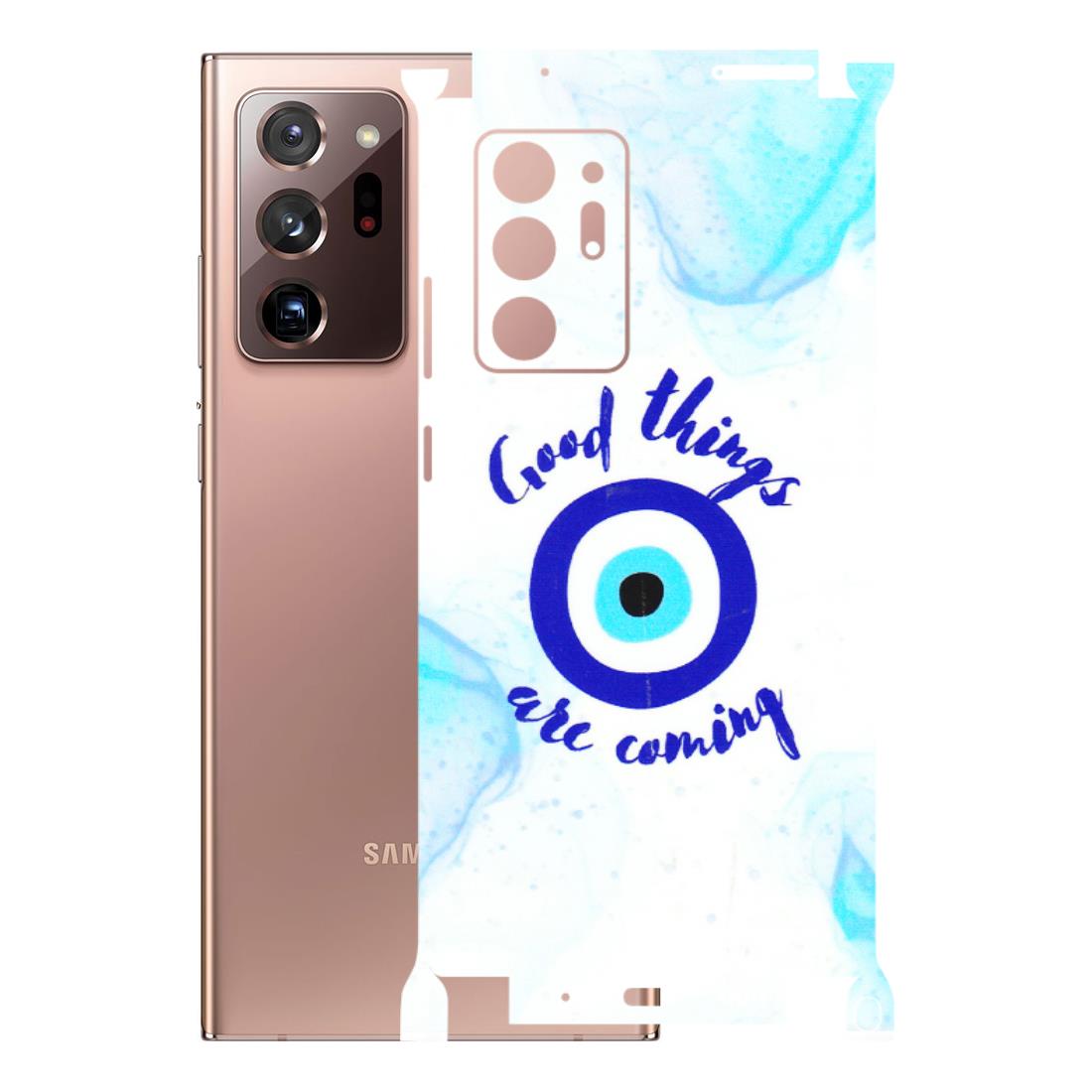 Samsung M/F/Note/Flip and C Phone Skins (All Models) - Evil Eye Good Things Are Coming - 3D Embossed Finish (L-322) Samsung Galaxy Note 20 Ultra