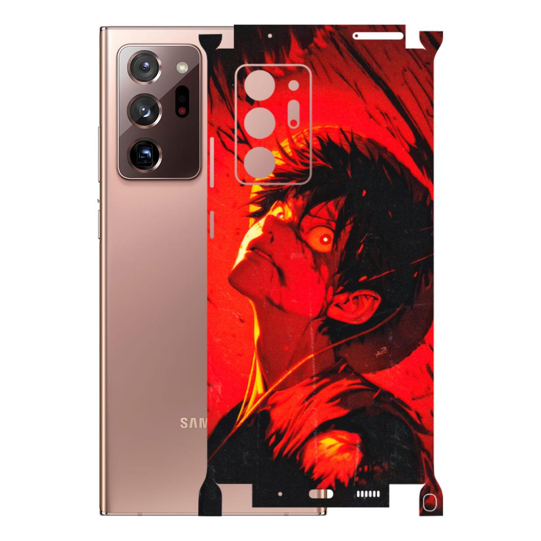 Samsung M/F/Note/Flip and C Phone Skins (All Models) - D.Luffy Power Up One Piece Anime - 3D Embossed Finish (L-326) Samsung Galaxy Note 20 Ultra