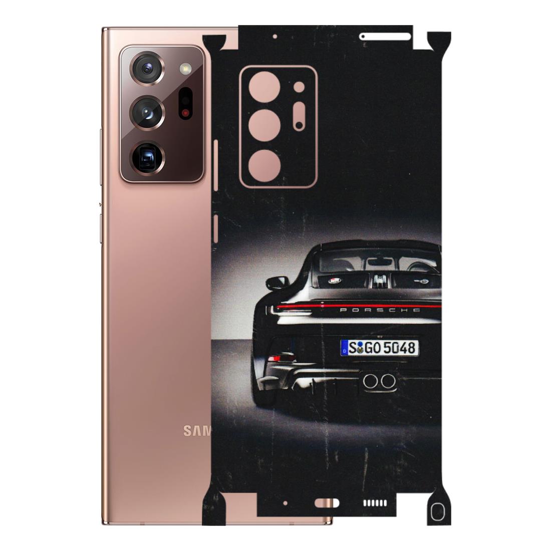 Samsung M/F/Note/Flip and C Phone Skins (All Models) - New Black Porsche GT3 - 3D Embossed Finish (L-327) Samsung Galaxy Note 20 Ultra