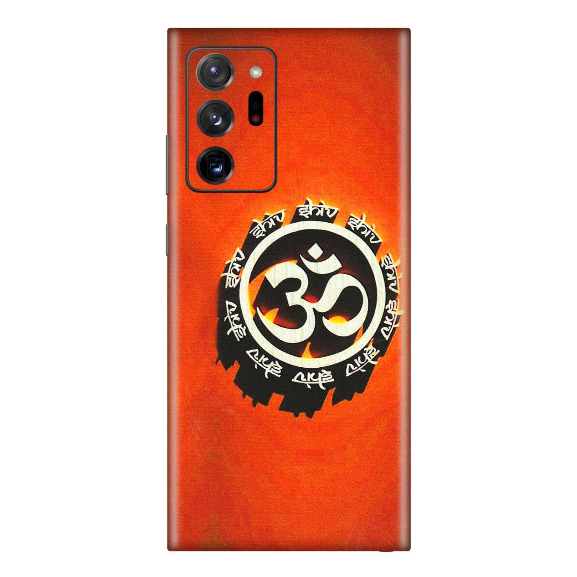 Samsung M/F/Note/Flip and C Phone Skins (All Models) - Aum Shiv Orange - 3D Embossed Finish (L-32) Samsung Galaxy Note 20 Ultra