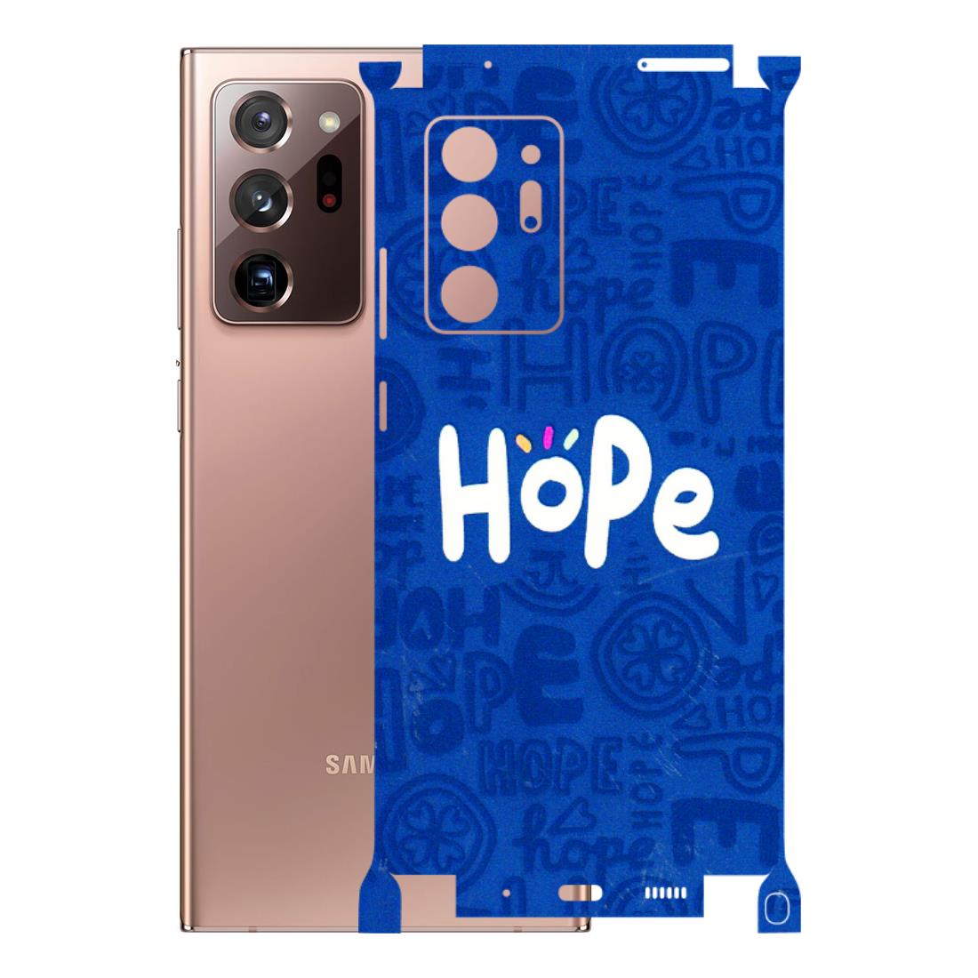 Samsung M/F/Note/Flip and C Phone Skins (All Models) - Hope Doodles Blue - 3D Embossed Finish (L-43) Samsung Galaxy Note 20 Ultra