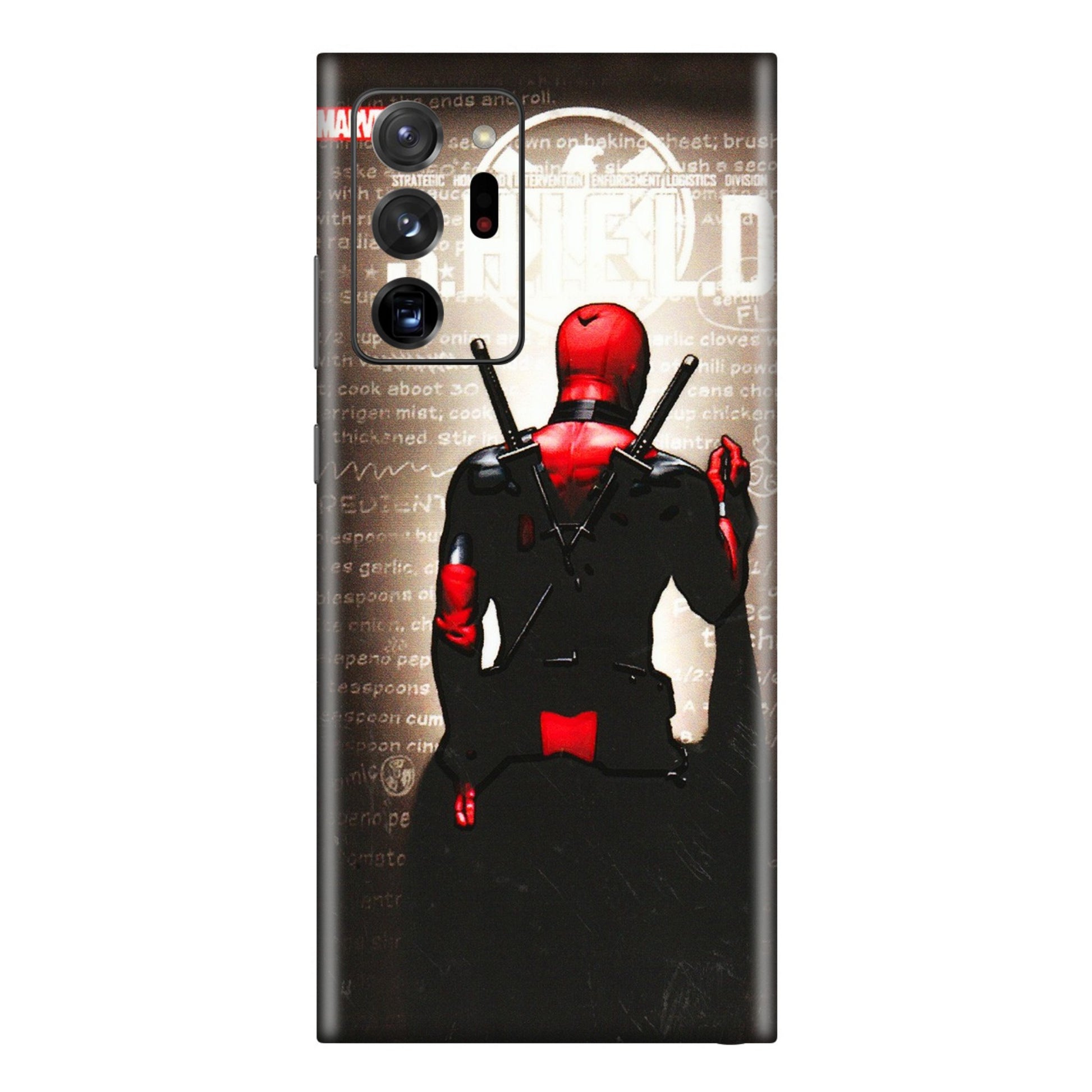 Samsung M/F/Note/Flip and C Phone Skins (All Models) - Deadpool - 3D Embossed Finish (L-56) Samsung Galaxy Note 20 Ultra