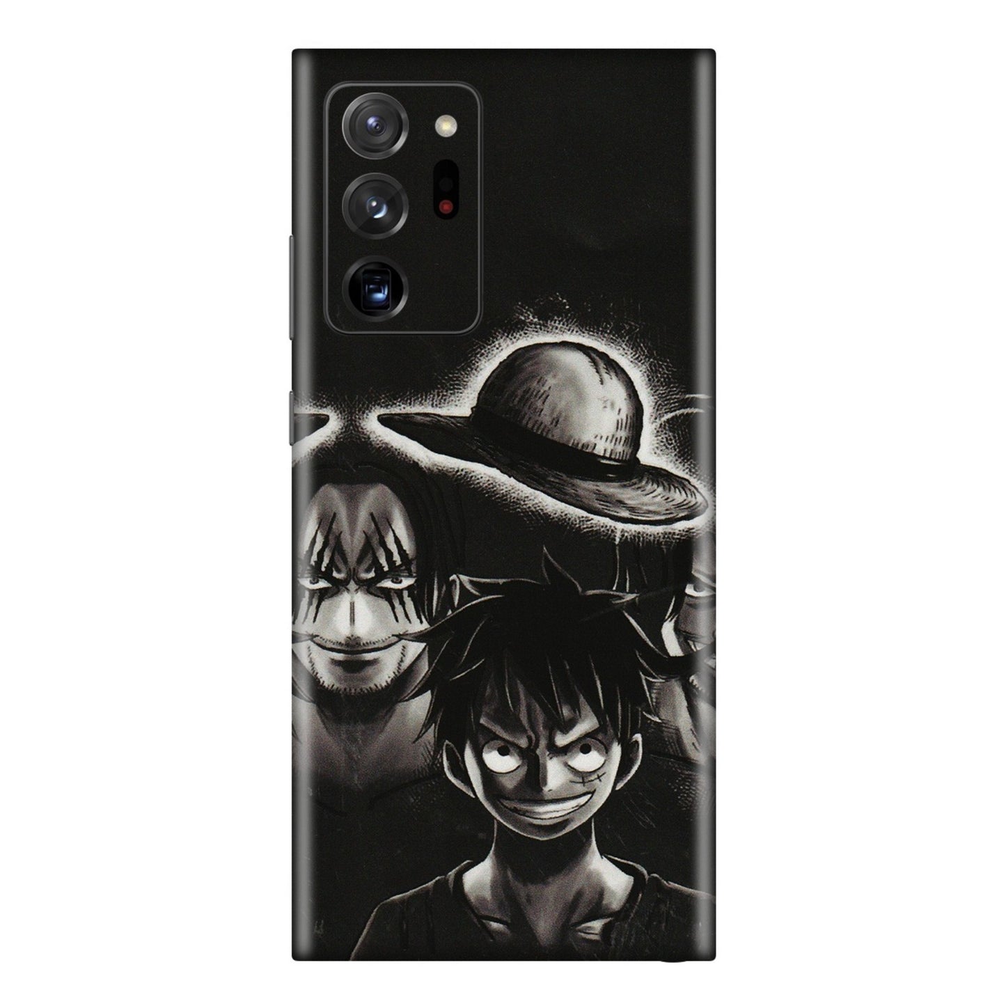 Samsung M/F/Note/Flip and C Phone Skins (All Models) - Black Luffy Hat - 3D Embossed Finish (L-57) Samsung Galaxy Note 20 Ultra
