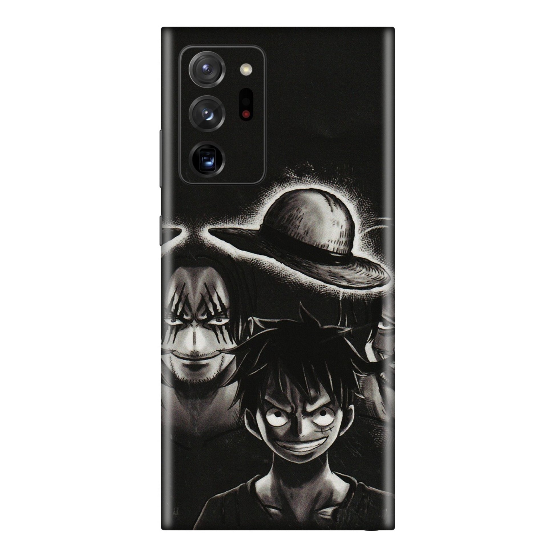 Samsung M/F/Note/Flip and C Phone Skins (All Models) - Black Luffy Hat - 3D Embossed Finish (L-57) Samsung Galaxy Note 20 Ultra