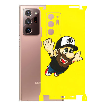 Samsung M/F/Note/Flip and C Phone Skins (All Models) - Flying Beardo - 3D Embossed Finish (L-60) Samsung Galaxy Note 20 Ultra