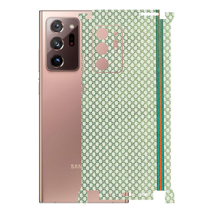 Samsung M/F/Note/Flip and C Phone Skins (All Models) - Gucci Fabric Pattern - 3D Embossed Finish (L-73) Samsung Galaxy Note 20 Ultra