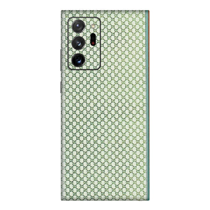 Samsung M/F/Note/Flip and C Phone Skins (All Models) - Gucci Fabric Pattern - 3D Embossed Finish (L-73) Samsung Galaxy Note 20 Ultra