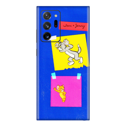 Samsung M/F/Note/Flip and C Phone Skins (All Models) - Tom N Jerry Sticky Notes - 3D Embossed Finish (L-88) Samsung Galaxy Note 20 Ultra