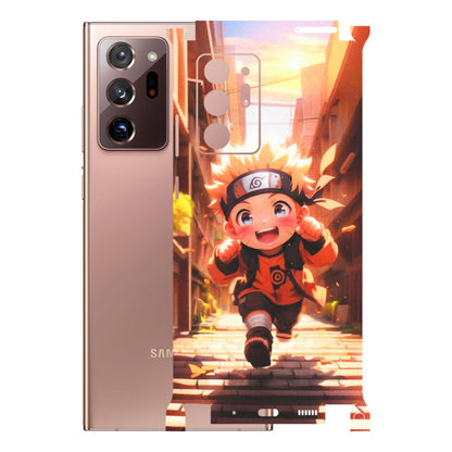 Samsung M/F/Note/Flip and C Phone Skins (All Models) - Naruto Cute Toon Running - Matte Finish (M-04) Samsung Galaxy Note 20 Ultra