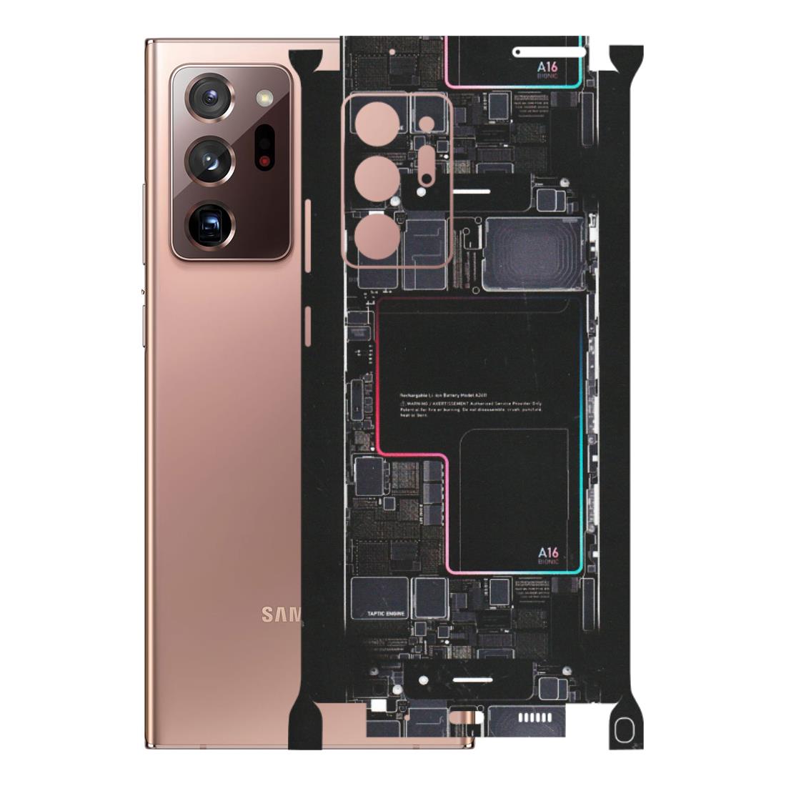 Samsung M/F/Note/Flip and C Phone Skins (All Models) - Motherboard Circuit Layout - Matte Finish (M-117) Samsung Galaxy Note 20 Ultra