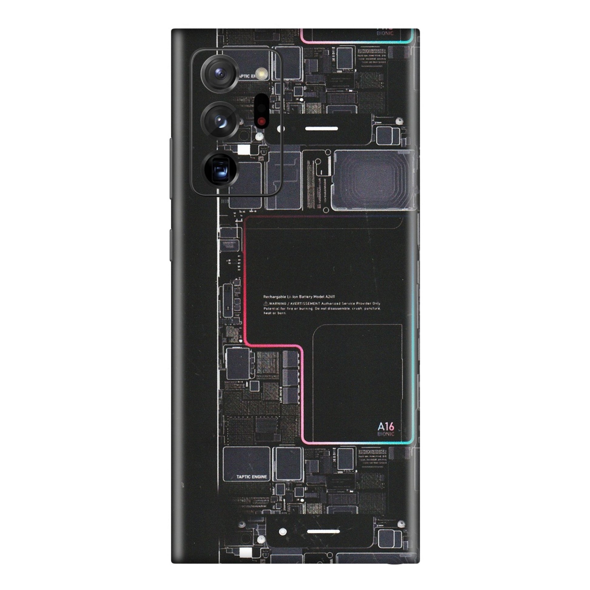 Samsung M/F/Note/Flip and C Phone Skins (All Models) - Motherboard Circuit Layout - Matte Finish (M-117) Samsung Galaxy Note 20 Ultra