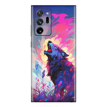 Samsung M/F/Note/Flip and C Phone Skins (All Models) - New Wild Wolf Abstract - Matte Finish (M-125) Samsung Galaxy Note 20 Ultra