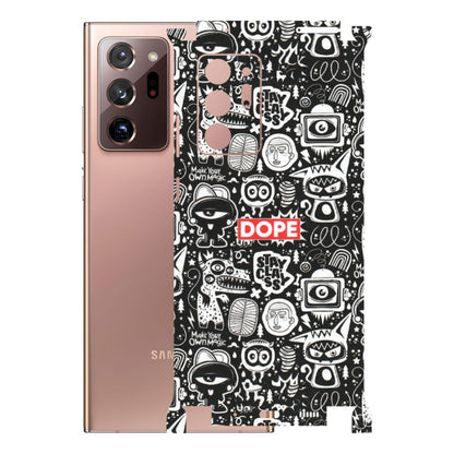 Samsung M/F/Note/Flip and C Phone Skins (All Models) - Dope Stay Classy Black Doodles - Matte Finish (M-126) Samsung Galaxy Note 20 Ultra