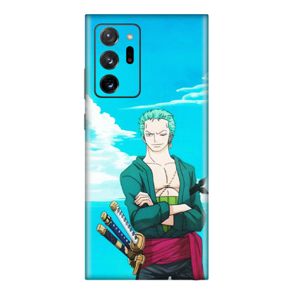 Samsung M/F/Note/Flip and C Phone Skins (All Models) - Cool Swordman Zoro Anime - Matte Finish (M-143) Samsung Galaxy Note 20 Ultra