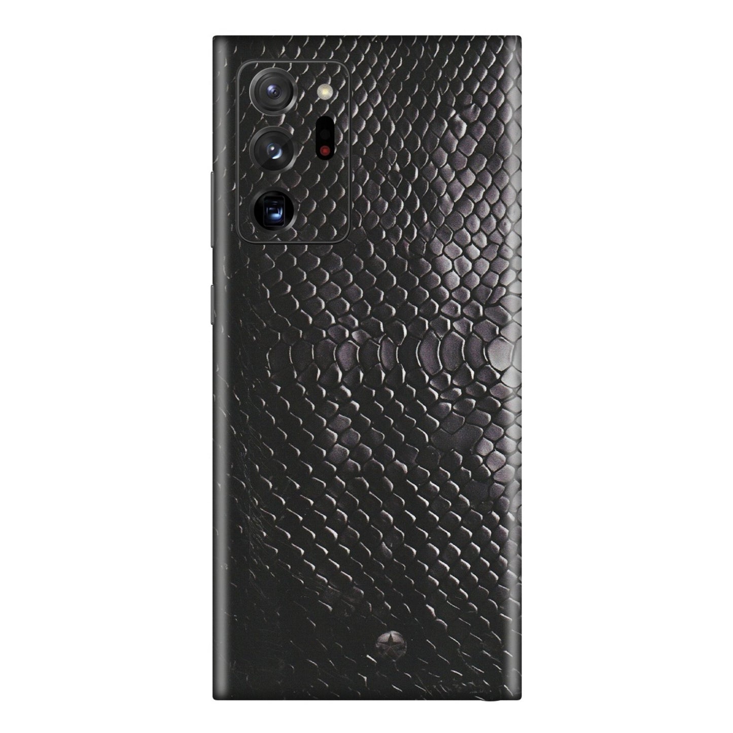 Samsung M/F/Note/Flip and C Phone Skins (All Models) - Black Snack Leather - Matte Finish (M-147) Samsung Galaxy Note 20 Ultra