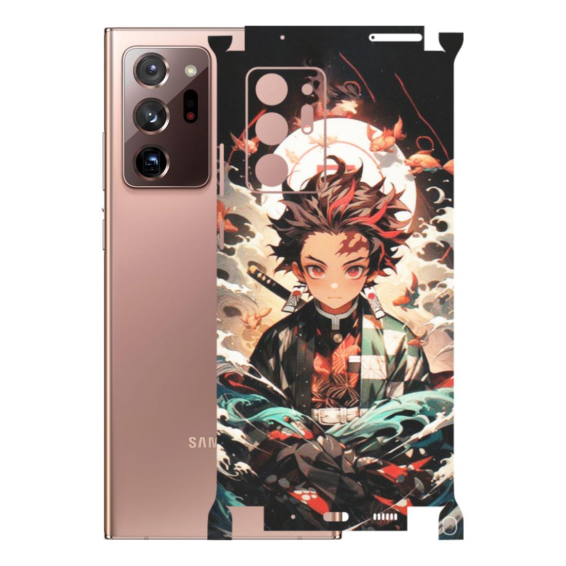 Samsung M/F/Note/Flip and C Phone Skins (All Models) - Tanjiro Demon Slayer Anime - Matte Finish (M-158) Samsung Galaxy Note 20 Ultra
