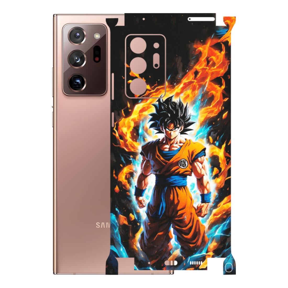 Samsung M/F/Note/Flip and C Phone Skins (All Models) - Goku Transformation Anime - Matte Finish (M-159) Samsung Galaxy Note 20 Ultra