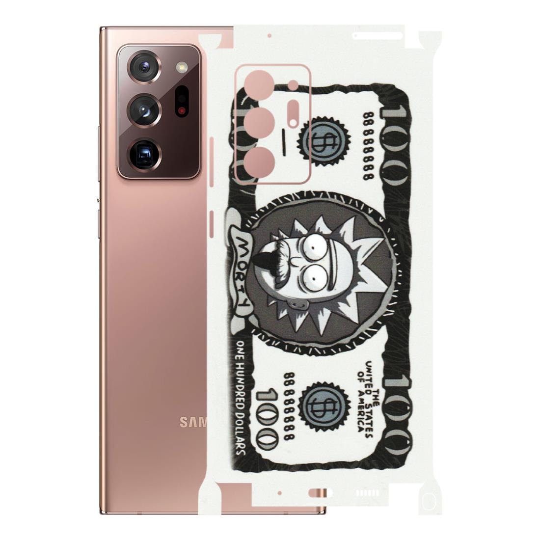 Samsung M/F/Note/Flip and C Phone Skins (All Models) - Rick And Morty Hundred Dollar Anime - Matte Finish (M-161) Samsung Galaxy Note 20 Ultra