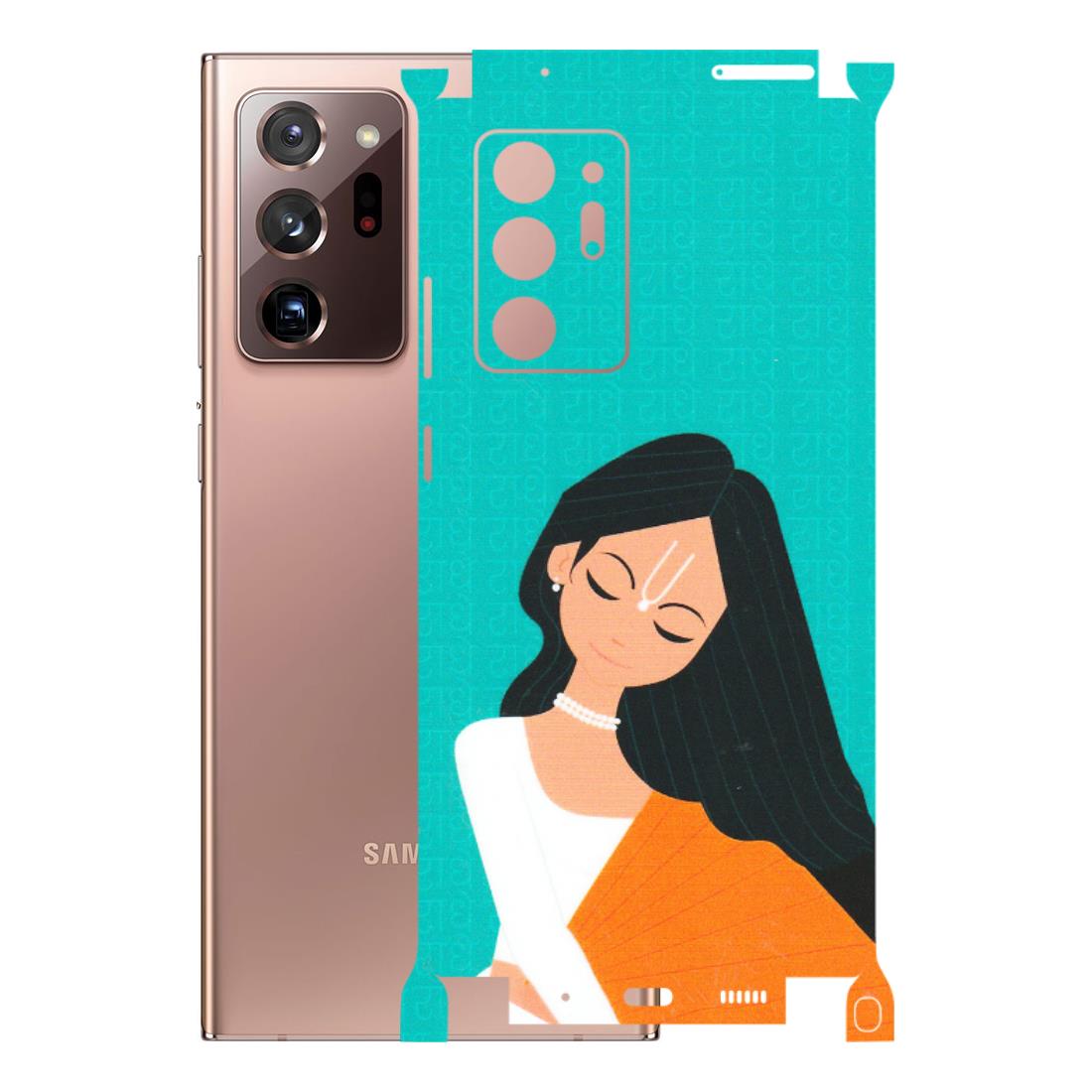 Samsung M/F/Note/Flip and C Phone Skins (All Models) - Radhe Radhe With Hindu Symbol - Matte Finish (M-164) Samsung Galaxy Note 20 Ultra