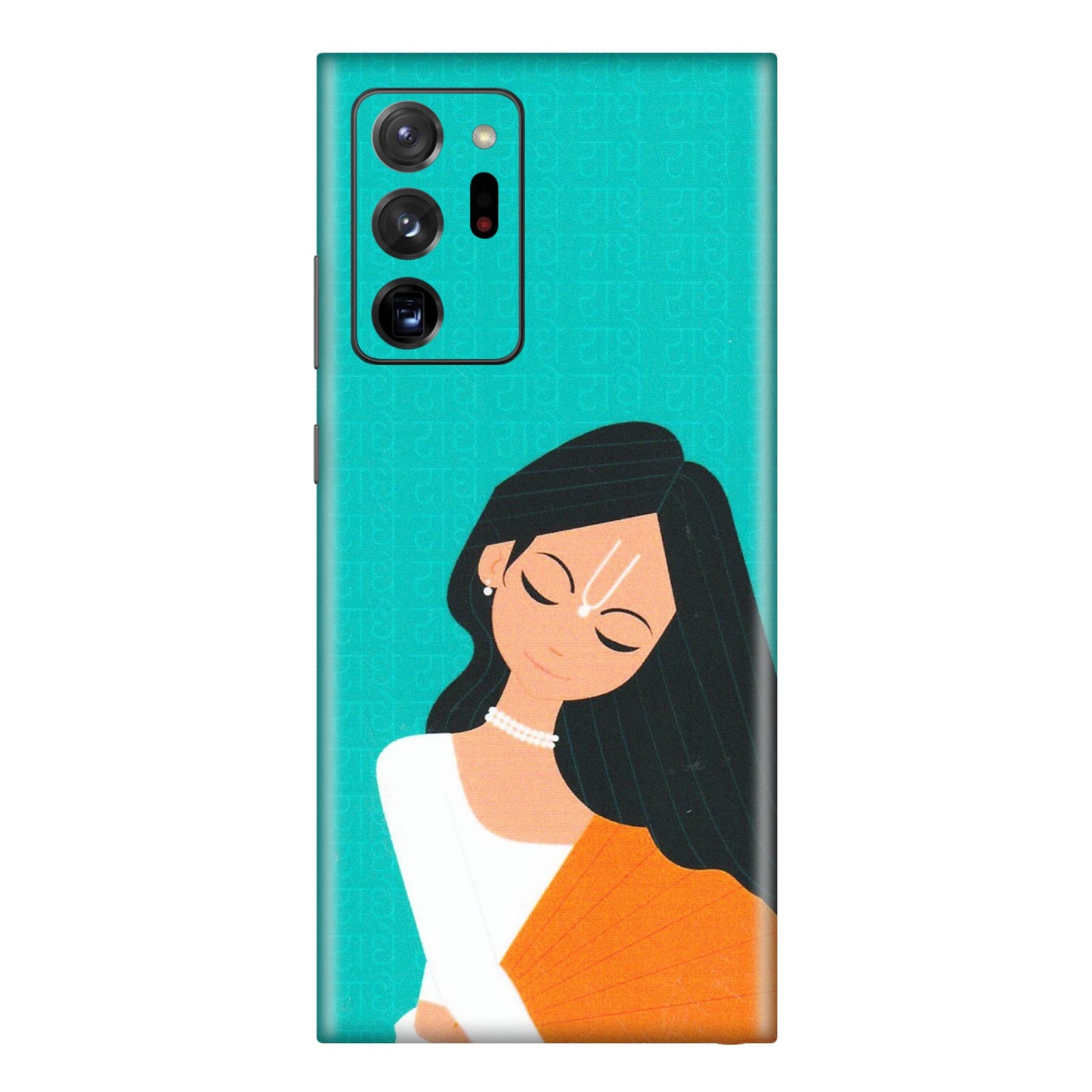 Samsung M/F/Note/Flip and C Phone Skins (All Models) - Radhe Radhe With Hindu Symbol - Matte Finish (M-164) Samsung Galaxy Note 20 Ultra