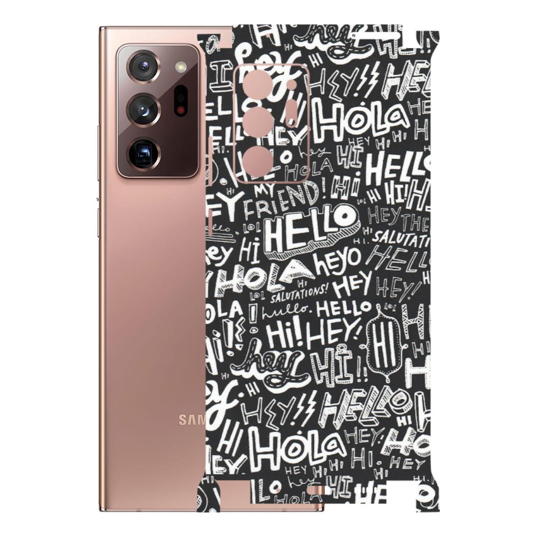 Samsung M/F/Note/Flip and C Phone Skins (All Models) - Hi Hello Doodles - Matte Finish (M-25) Samsung Galaxy Note 20 Ultra