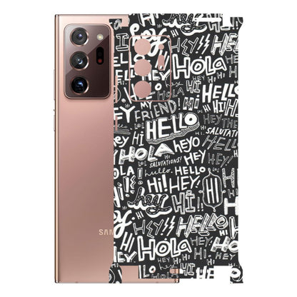 Samsung M/F/Note/Flip and C Phone Skins (All Models) - Hi Hello Doodles - Matte Finish (M-25) Samsung Galaxy Note 20 Ultra