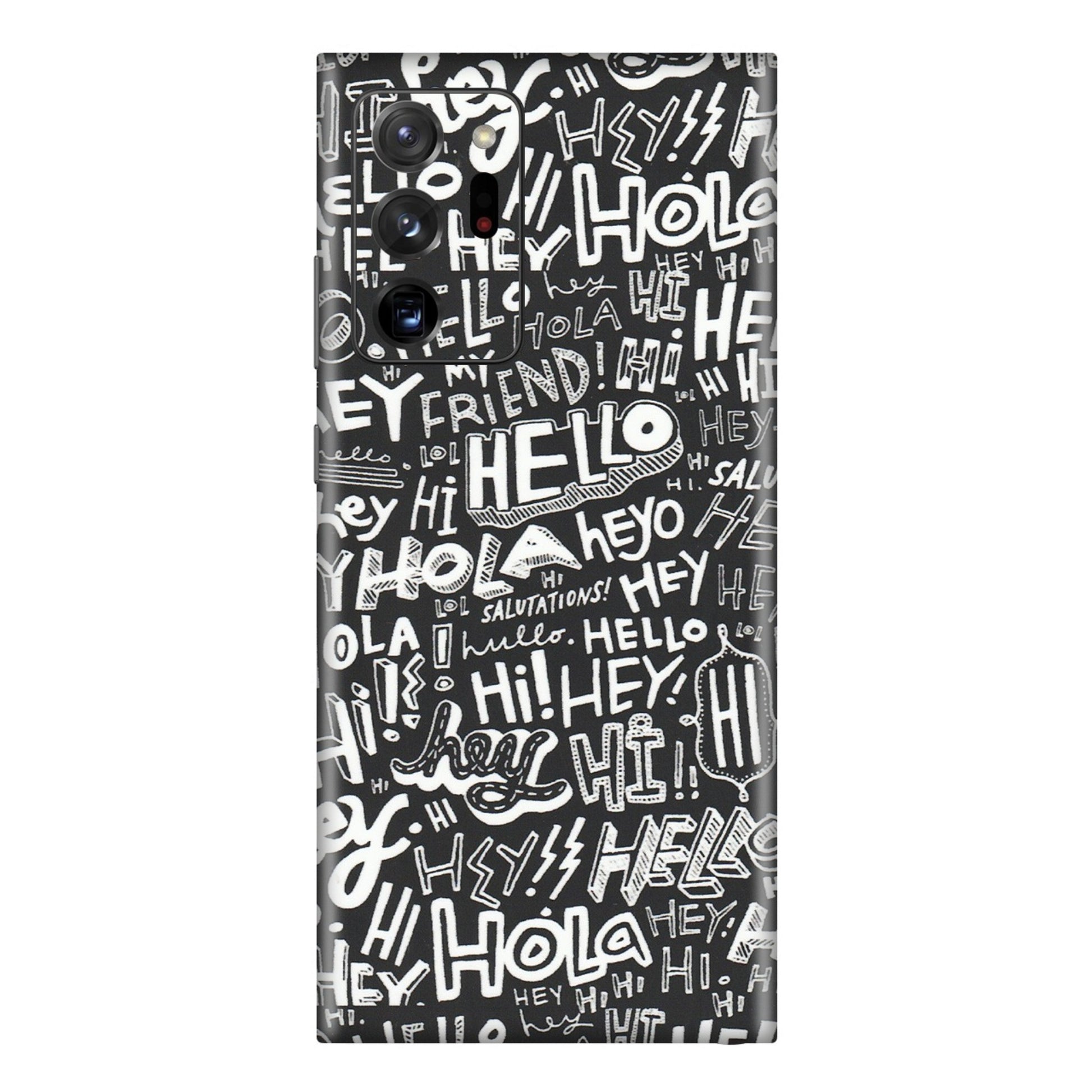 Samsung M/F/Note/Flip and C Phone Skins (All Models) - Hi Hello Doodles - Matte Finish (M-25) Samsung Galaxy Note 20 Ultra
