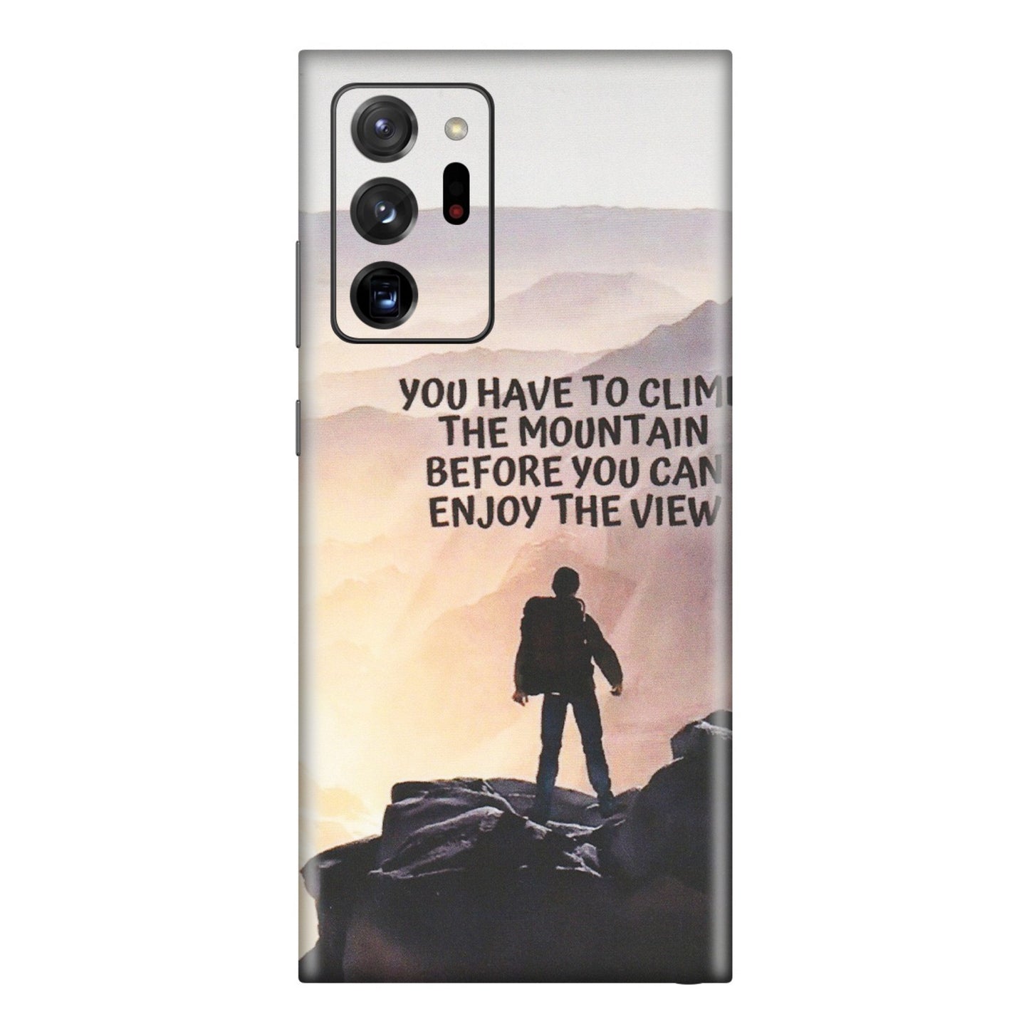 Samsung M/F/Note/Flip and C Phone Skins (All Models) - Motivational Hiking Mountain - Matte Finish (M-28) Samsung Galaxy Note 20 Ultra
