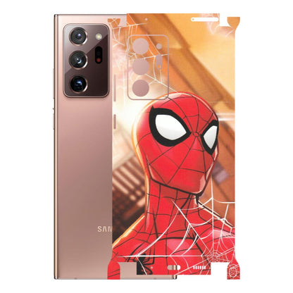 Samsung M/F/Note/Flip and C Phone Skins (All Models) - Spiderman Face New - Matte Finish (M-41) Samsung Galaxy Note 20 Ultra