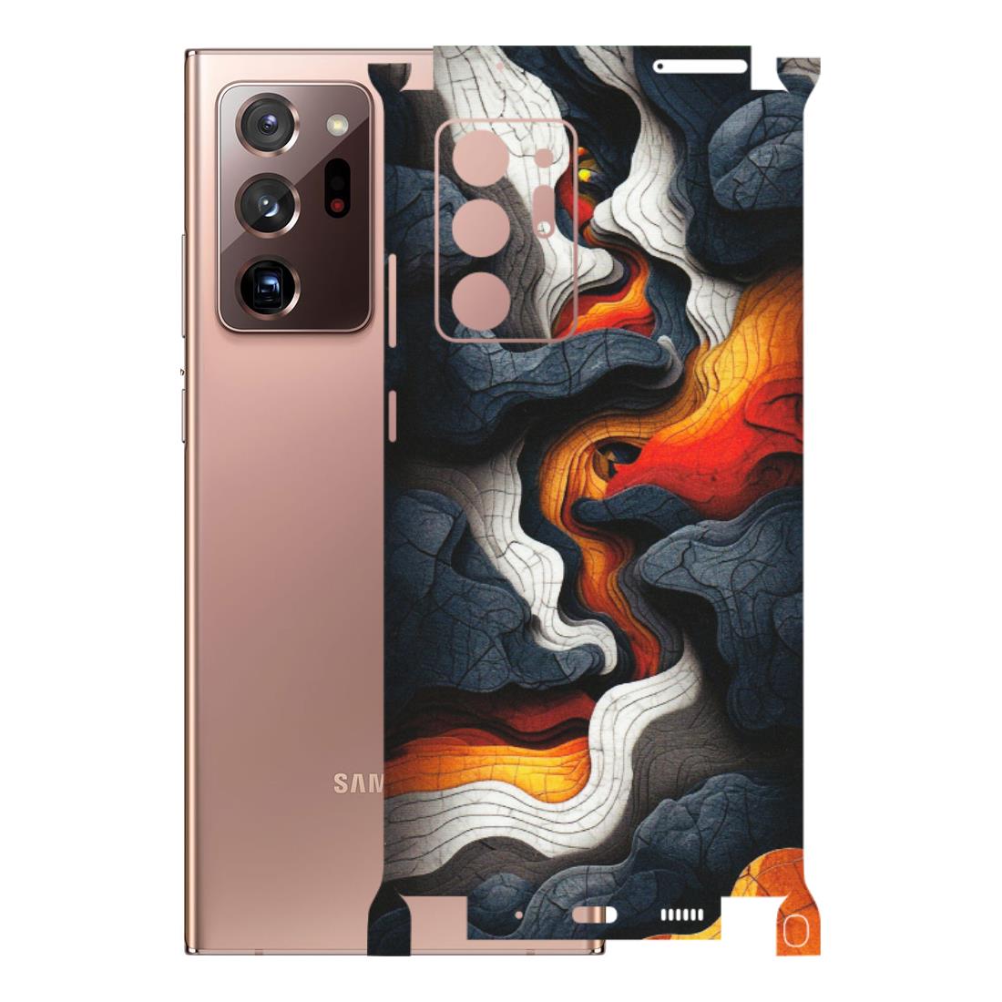Samsung M/F/Note/Flip and C Phone Skins (All Models) - Abstract Volcanic Layers - Matte Finish (M-52) Samsung Galaxy Note 20 Ultra