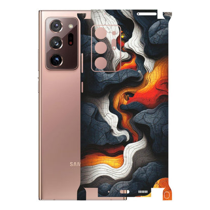 Samsung M/F/Note/Flip and C Phone Skins (All Models) - Abstract Volcanic Layers - Matte Finish (M-52) Samsung Galaxy Note 20 Ultra