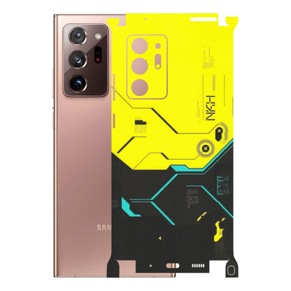 Samsung M/F/Note/Flip and C Phone Skins (All Models) - Black Yellow Technica - Matte Finish (M-53) Samsung Galaxy Note 20 Ultra