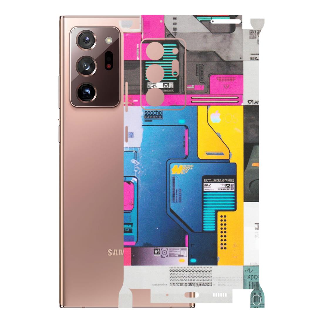 Samsung M/F/Note/Flip and C Phone Skins (All Models) - Colourfull Motherboard Internals - Matte Finish (M-55) Samsung Galaxy Note 20 Ultra