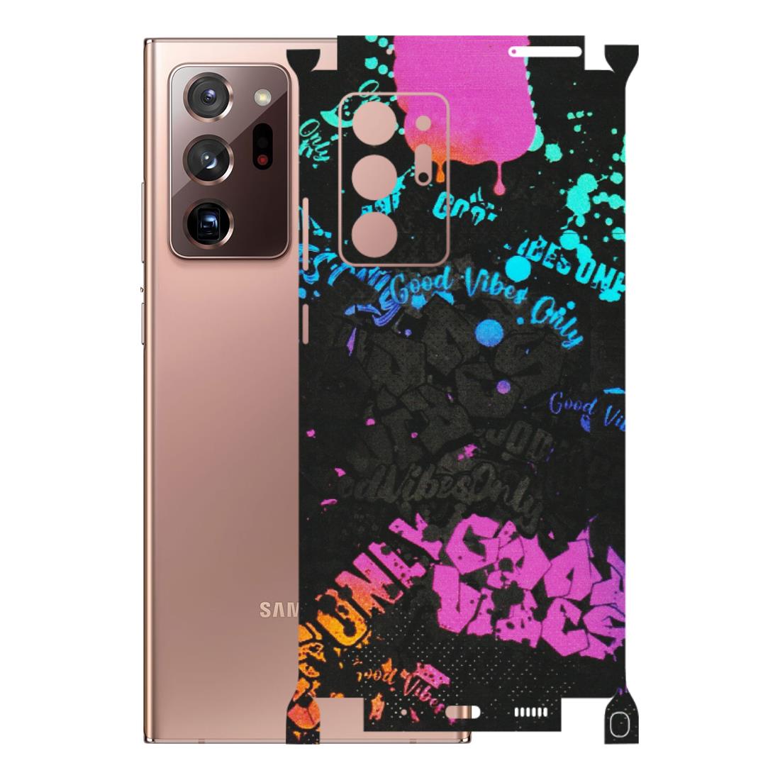 Samsung M/F/Note/Flip and C Phone Skins (All Models) - Majestic Black Vibes - Matte Finish (M-62) Samsung Galaxy Note 20 Ultra