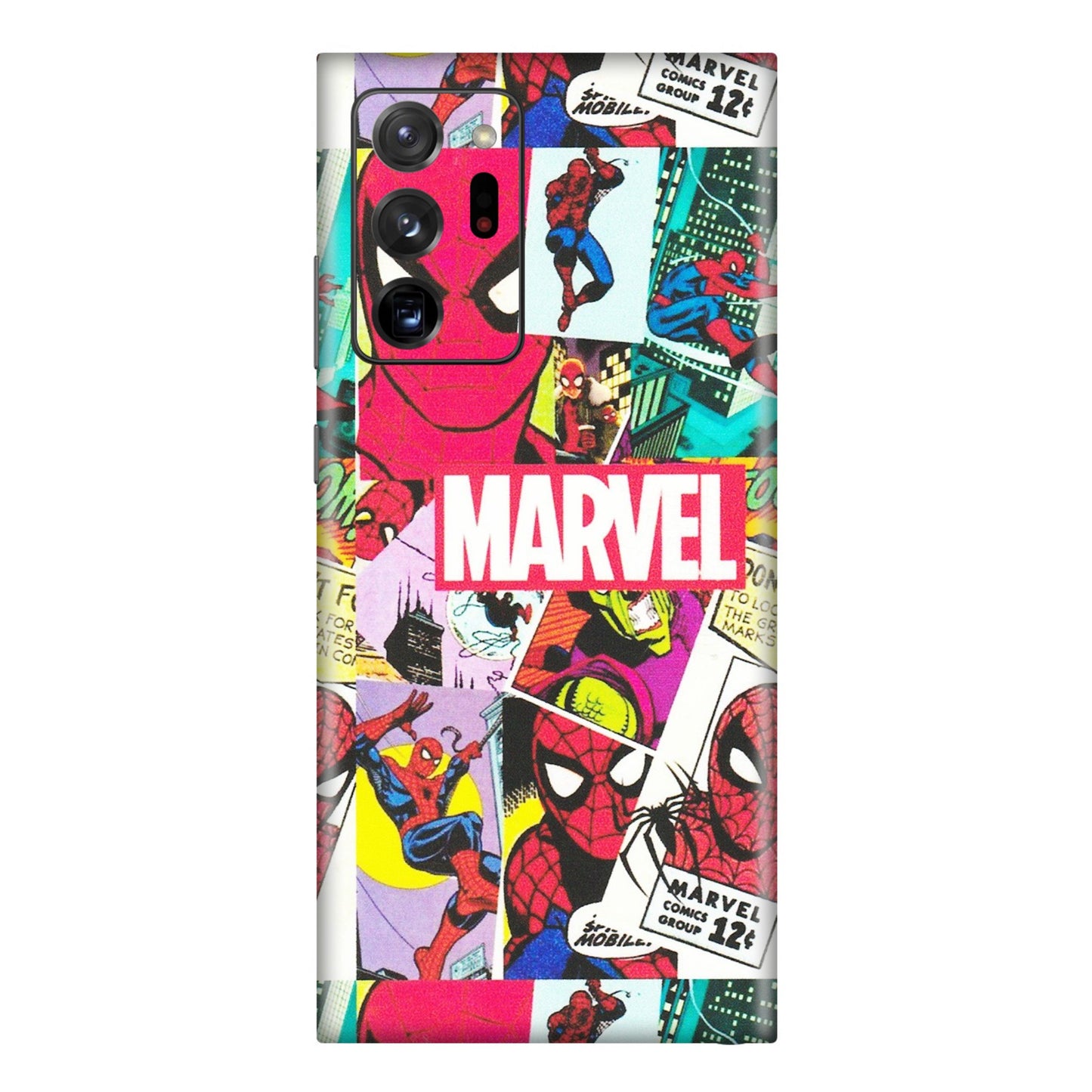 Samsung M/F/Note/Flip and C Phone Skins (All Models) - Marvel Comic Spiderman Grafitti - Matte Finish (M-72) Samsung Galaxy Note 20 Ultra