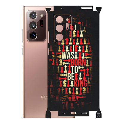 Samsung M/F/Note/Flip and C Phone Skins (All Models) - Born To Be King - Matte Finish (M-73) Samsung Galaxy Note 20 Ultra