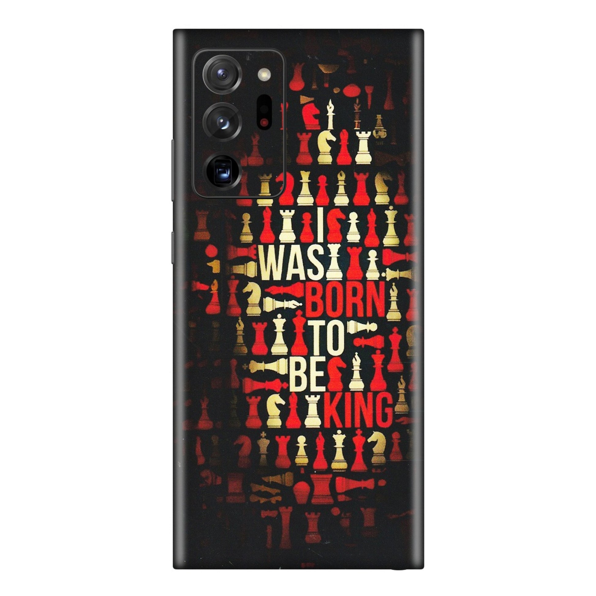 Samsung M/F/Note/Flip and C Phone Skins (All Models) - Born To Be King - Matte Finish (M-73) Samsung Galaxy Note 20 Ultra