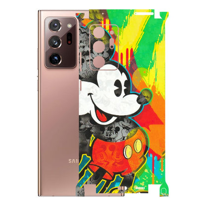 Samsung M/F/Note/Flip and C Phone Skins (All Models) - Multiple Mickey With Colourful Texture - Matte Finish (M-84) Samsung Galaxy Note 20 Ultra