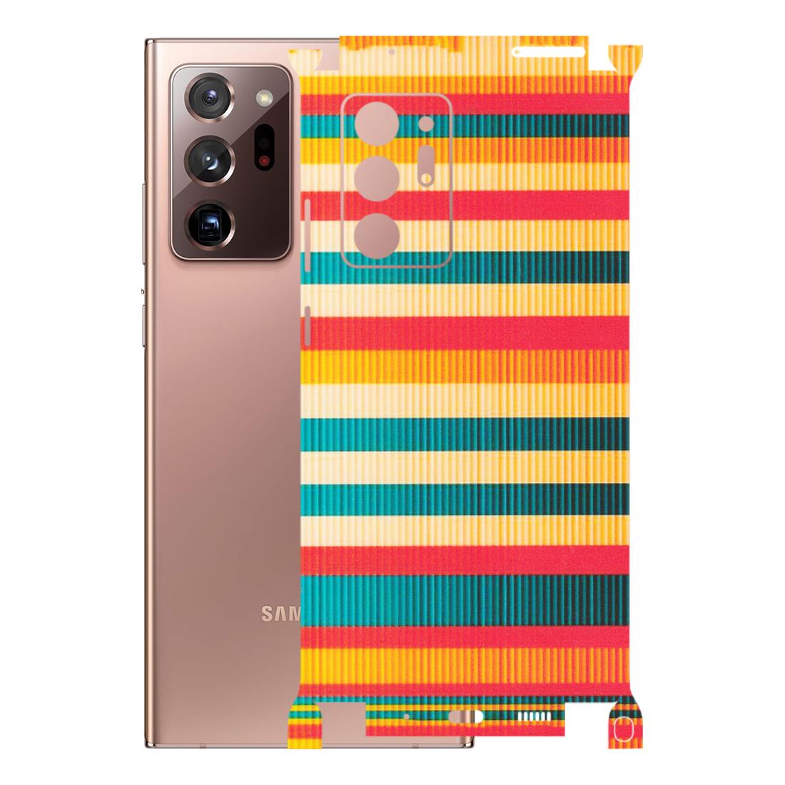 Samsung M/F/Note/Flip and C Phone Skins (All Models) - Colourful Stripes Soothing Effect - Matte Finish (M-86) Samsung Galaxy Note 20 Ultra