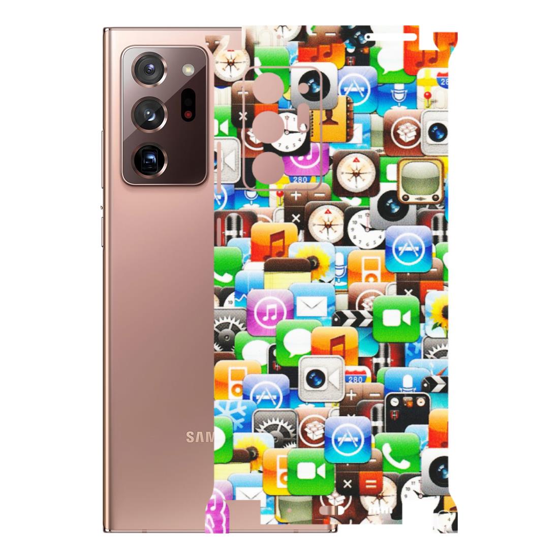 Samsung M/F/Note/Flip and C Phone Skins (All Models) - All Apple Icons - Matte Finish (M-93) Samsung Galaxy Note 20 Ultra