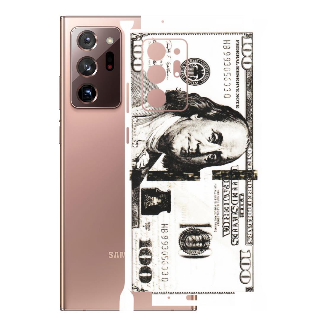 Samsung M/F/Note/Flip and C Phone Skins (All Models) - 100 Dollar Currency - Transparent Finish (T-01) Samsung Galaxy Note 20 Ultra