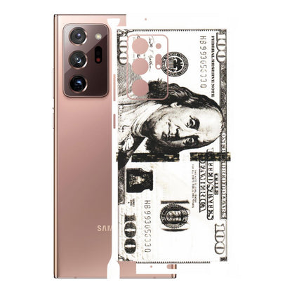 Samsung M/F/Note/Flip and C Phone Skins (All Models) - 100 Dollar Currency - Transparent Finish (T-01) Samsung Galaxy Note 20 Ultra
