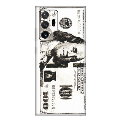 Samsung M/F/Note/Flip and C Phone Skins (All Models) - 100 Dollar Currency - Transparent Finish (T-01) Samsung Galaxy Note 20 Ultra
