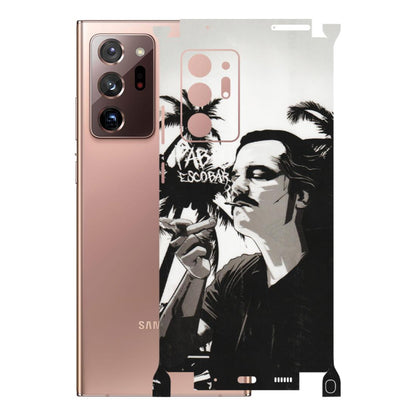 Samsung M/F/Note/Flip and C Phone Skins (All Models) - Pab Escobar - Transparent Finish (T-05) Samsung Galaxy Note 20 Ultra