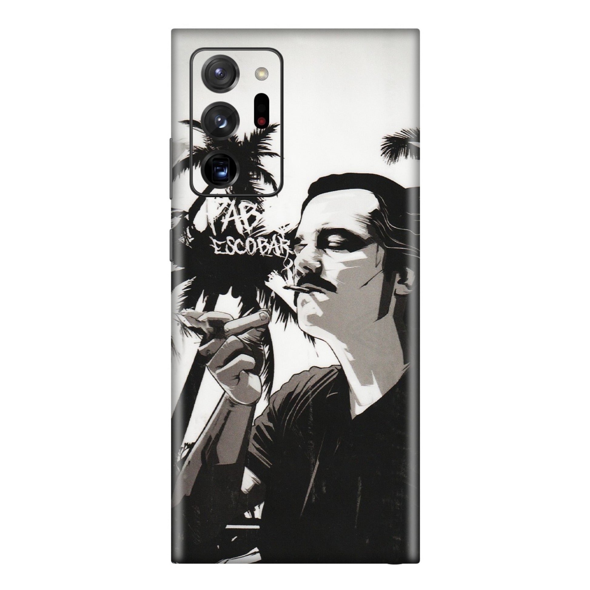Samsung M/F/Note/Flip and C Phone Skins (All Models) - Pab Escobar - Transparent Finish (T-05) Samsung Galaxy Note 20 Ultra