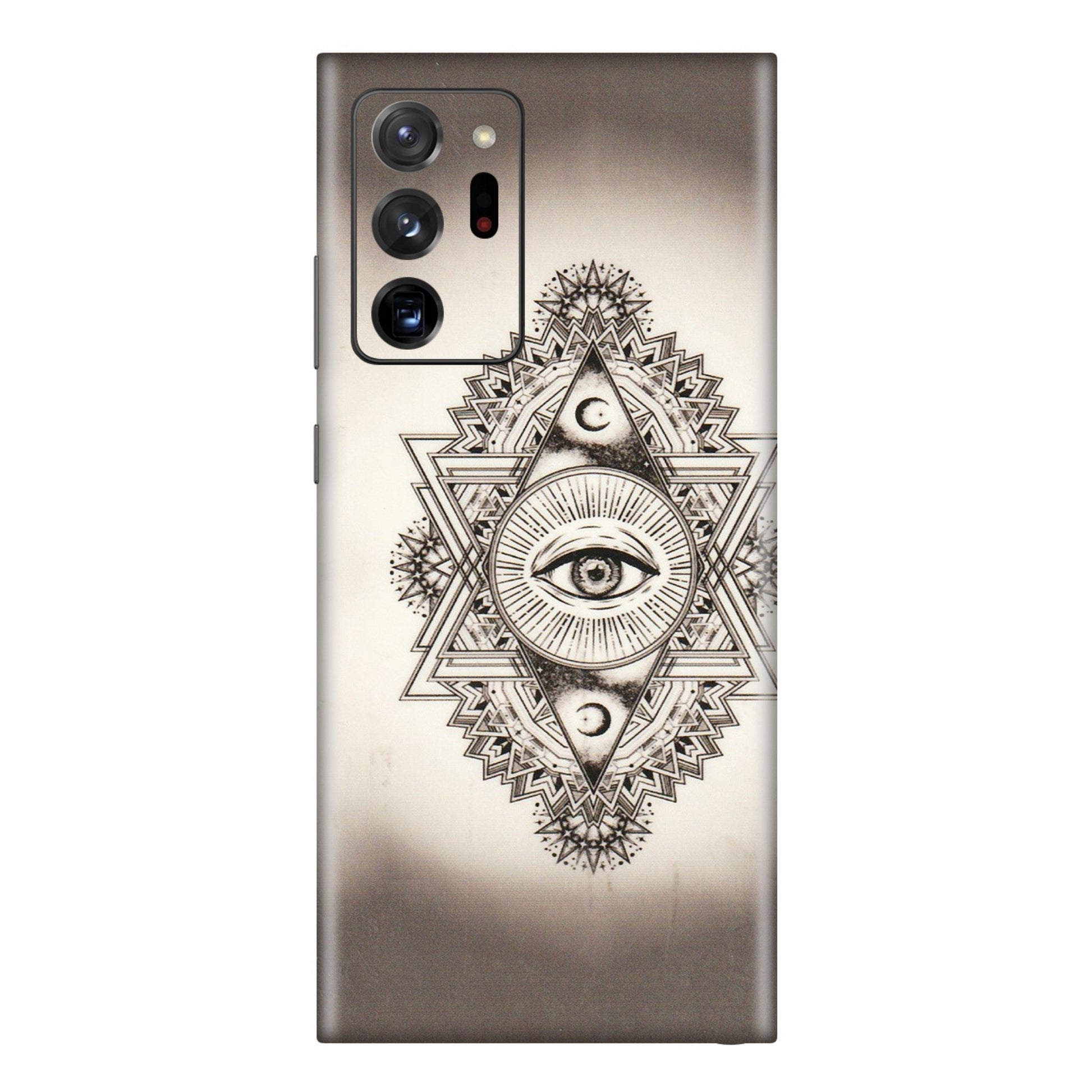 Samsung M/F/Note/Flip and C Phone Skins (All Models) - Illuminati Great Eye - Transparent Finish (T-14) Samsung Galaxy Note 20 Ultra