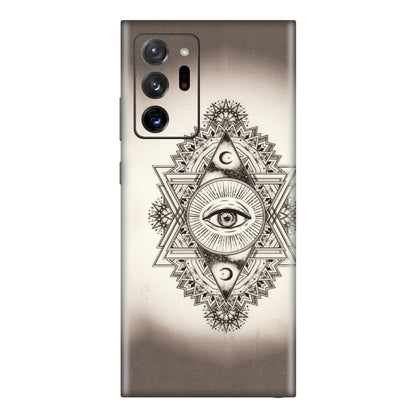Samsung M/F/Note/Flip and C Phone Skins (All Models) - Illuminati Great Eye - Transparent Finish (T-14) Samsung Galaxy Note 20 Ultra