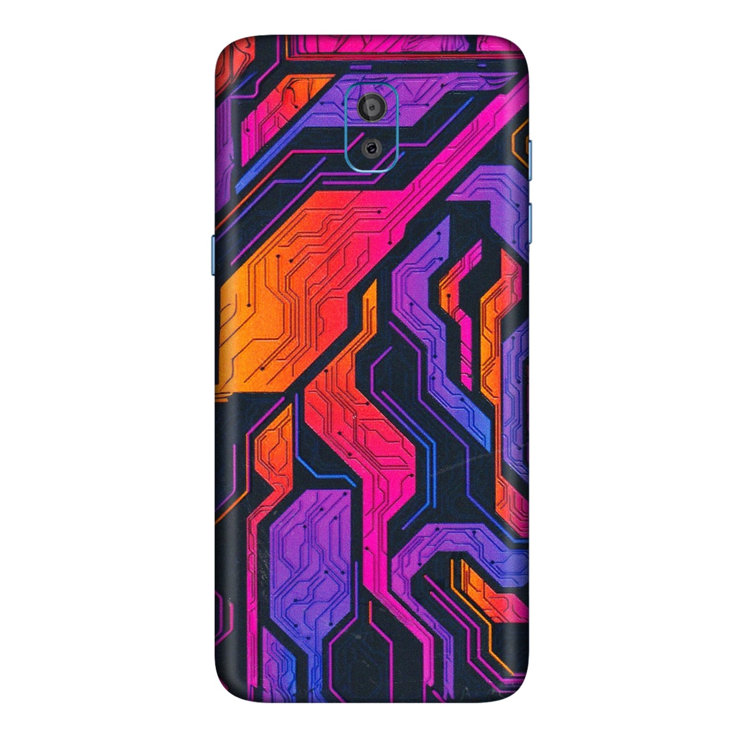 Samsung M/F/Note/Flip and C Phone Skins (All Models) - Tech Circuits Futuristic - 3D Embossed Finish (L-07) Samsung Galaxy On 8
