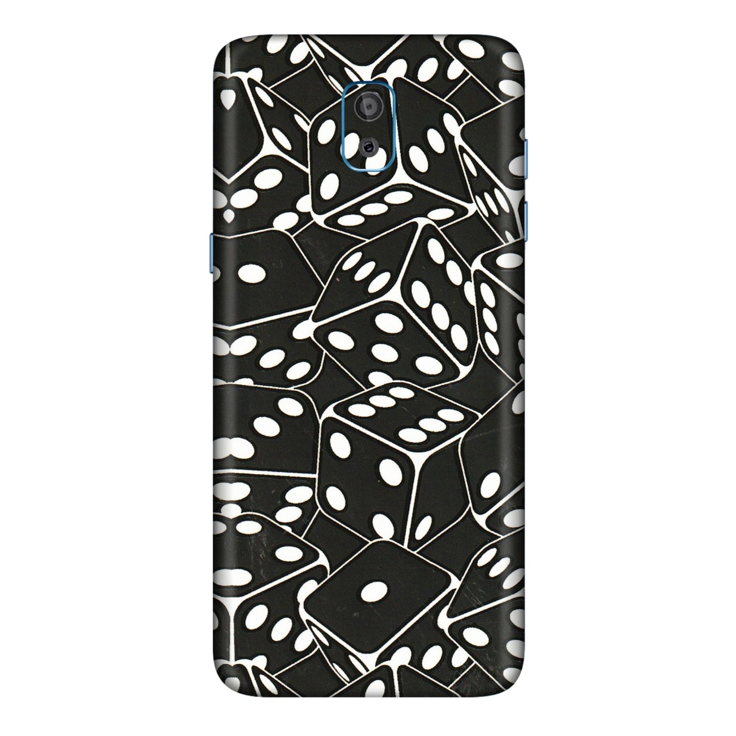 Samsung M/F/Note/Flip and C Phone Skins (All Models) - Big Black Dices - 3D Embossed Finish (L-106) Samsung Galaxy On 8